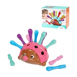 Erizo Juguete Encaje Moticidad Fina Montessori Original