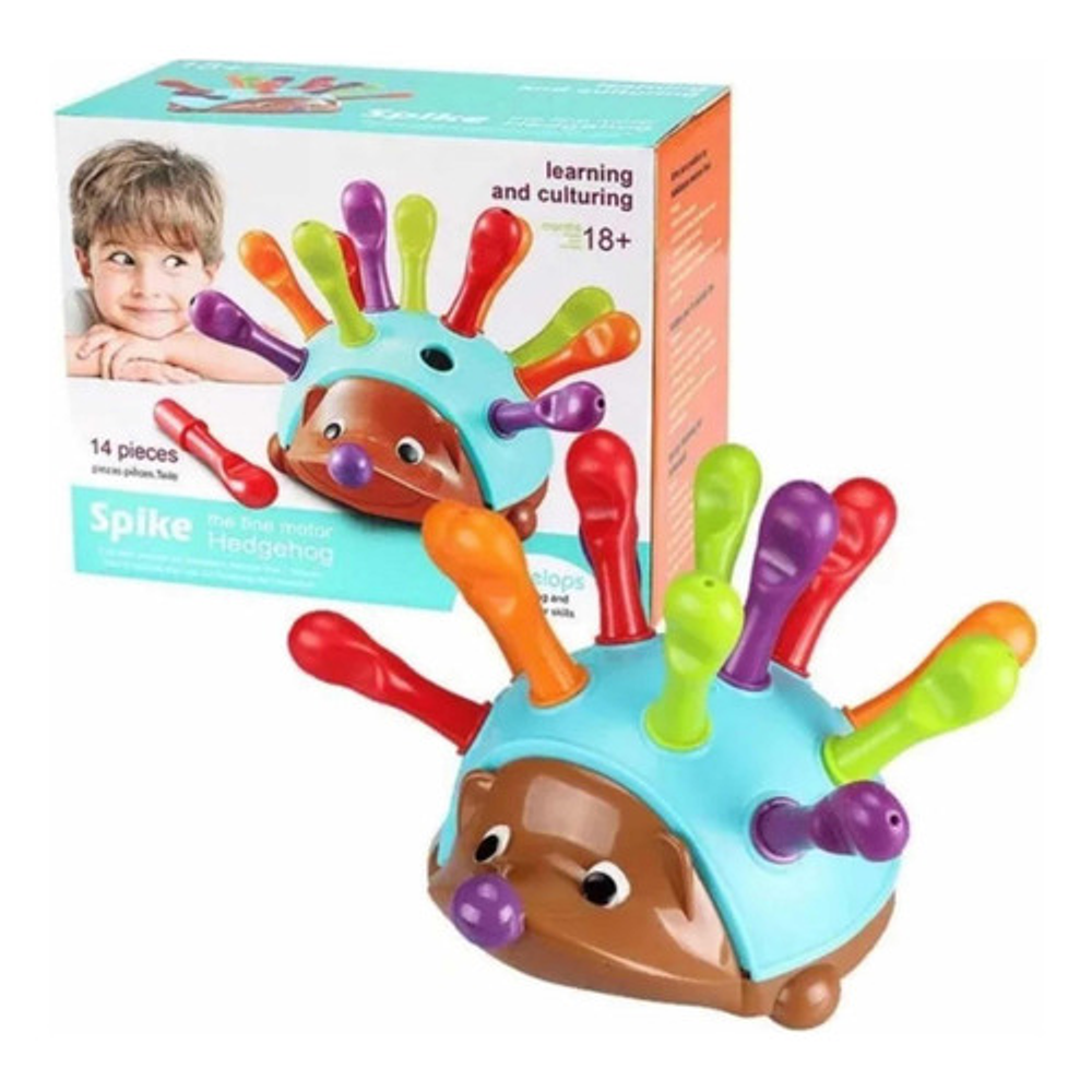 Erizo Juguete Encaje Moticidad Fina Montessori Original 5