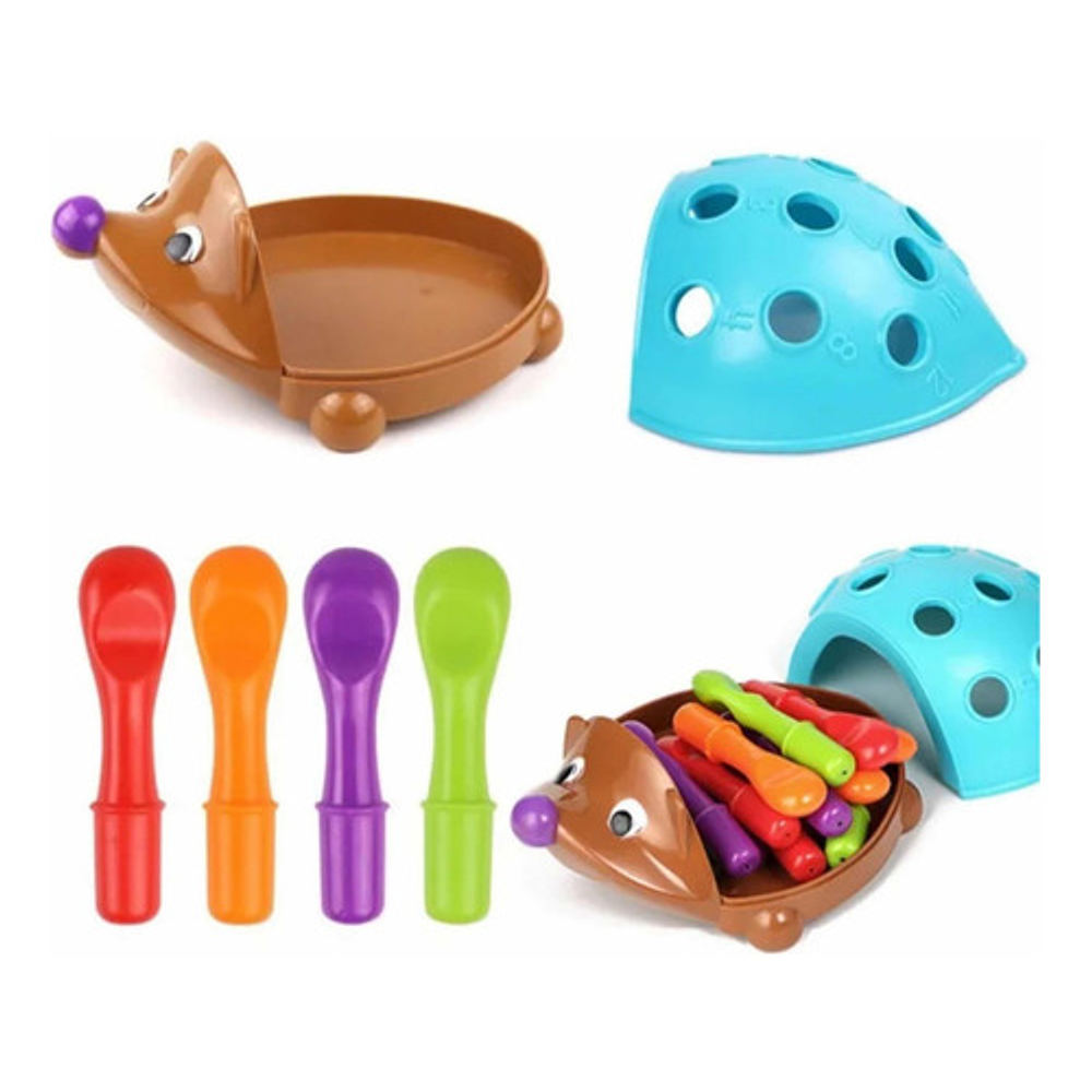 Erizo Juguete Encaje Moticidad Fina Montessori Original 6