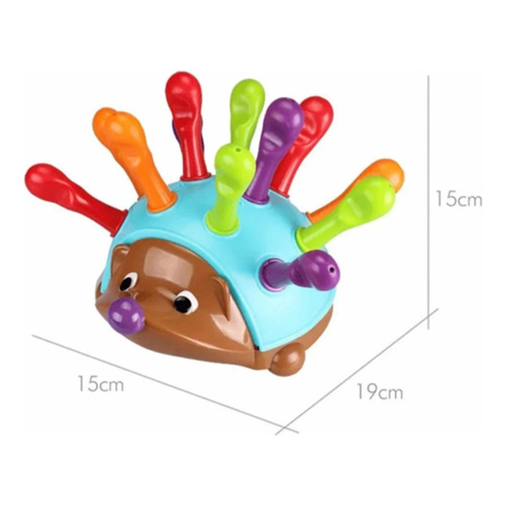 Erizo Juguete Encaje Moticidad Fina Montessori Original 7