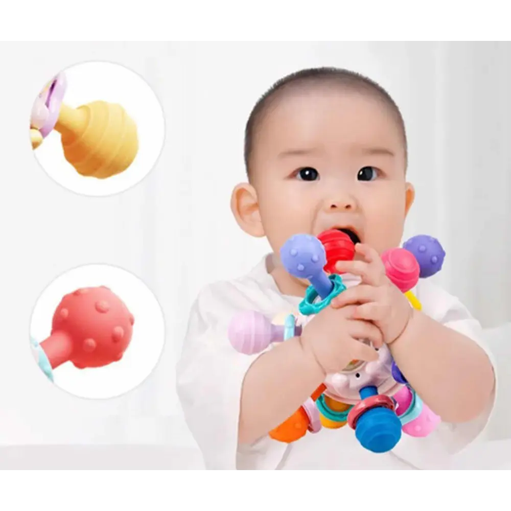 Juguetes Sensoriales Para Bebés Montessori 4 En 1 Pelota 3