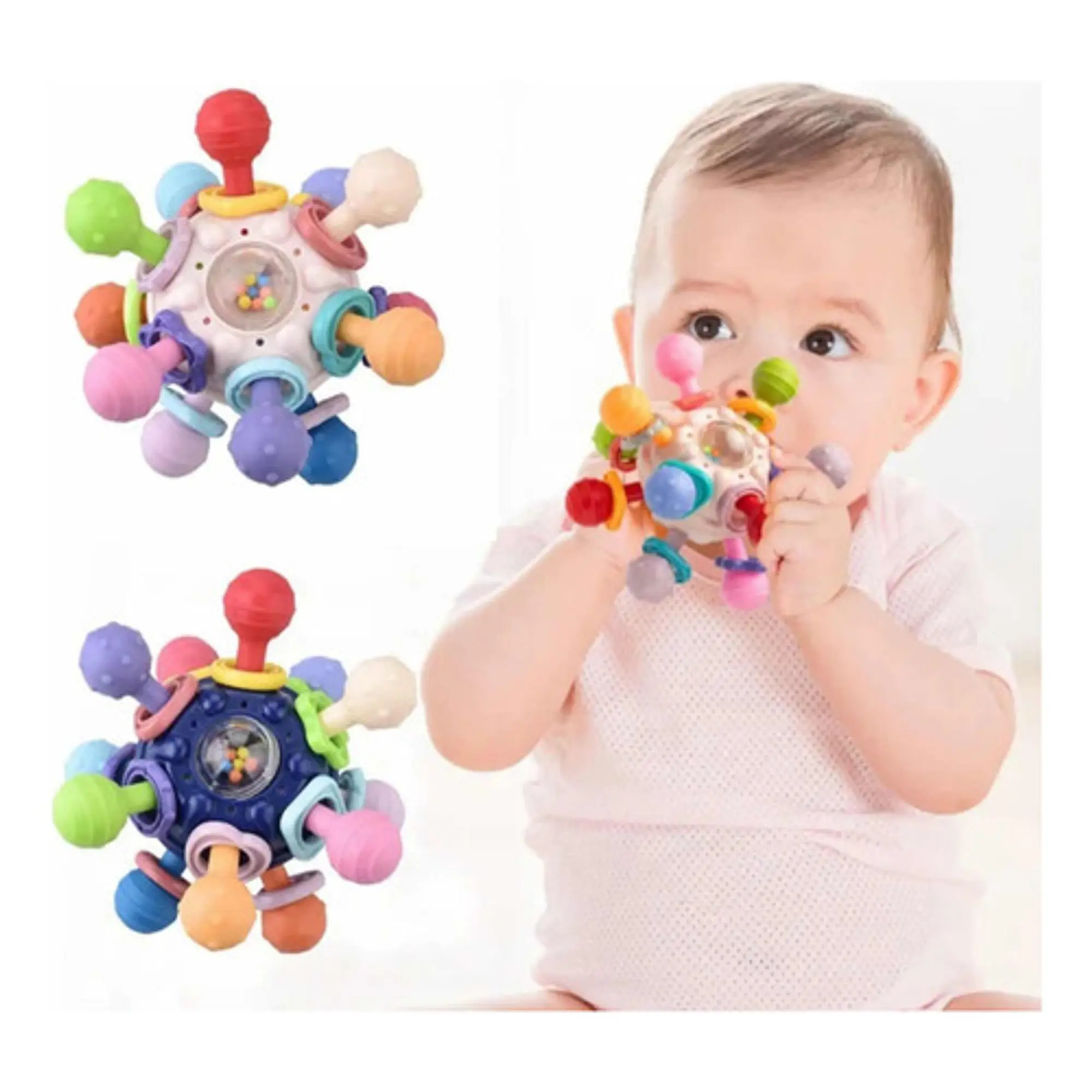 Juguetes Sensoriales Para Bebés Montessori 4 En 1 Pelota 4