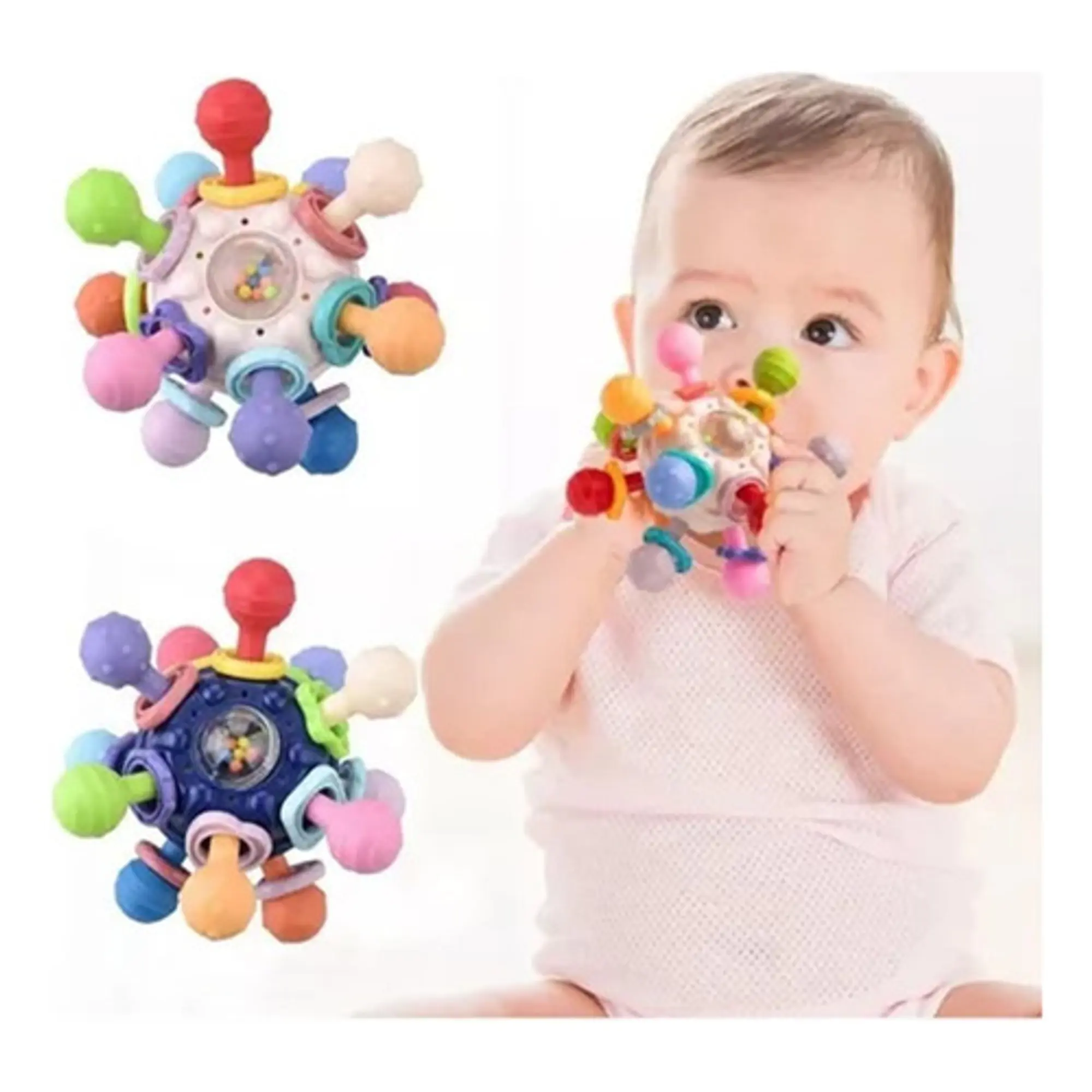 Juguetes Sensoriales Para Bebés Montessori 4 En 1 Pelota 11