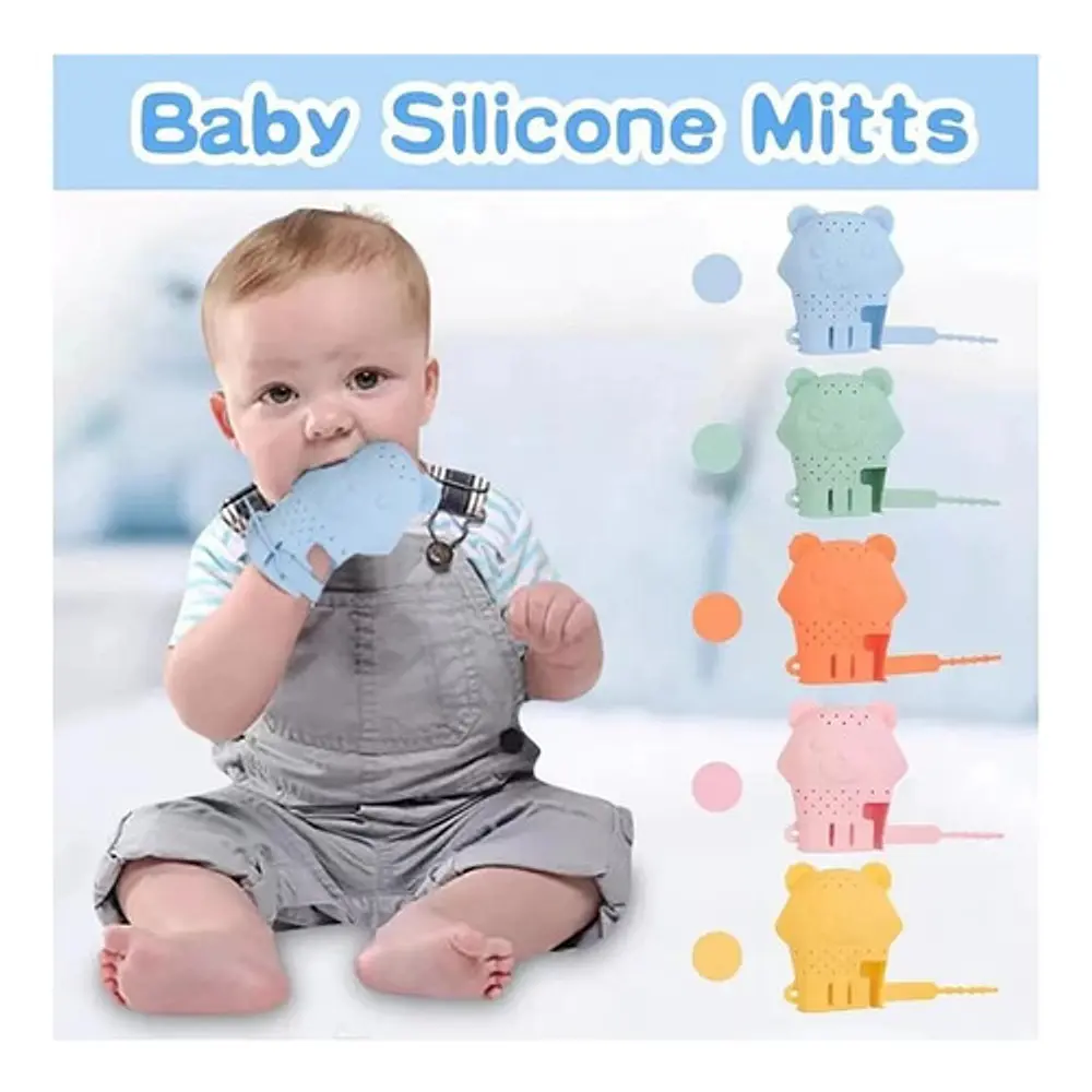 Guante Mordedor Miton Rascador Encías Para Bebes 4