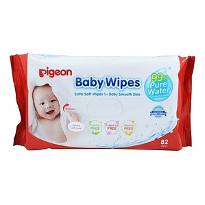Toallitas Húmedas, 99% Agua Pura Pigeón 82 Und