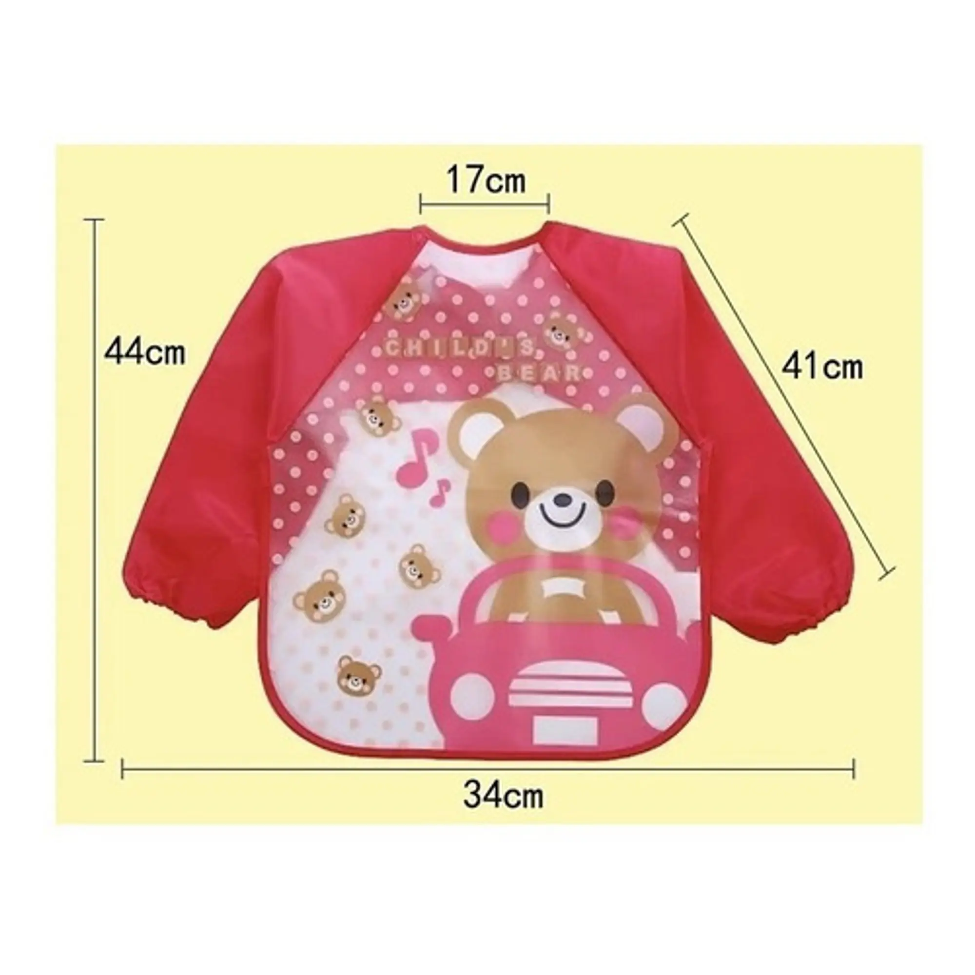 Babero Manga Larga Impermeable x 3 uni  4