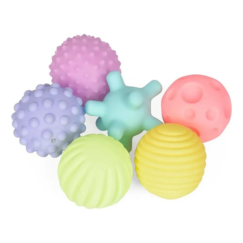 Set 6 Pelotas Sensoriales Didácticas Para Bebé Con Texturas 6