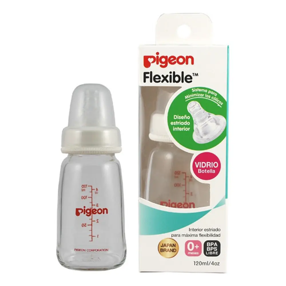 Mamadera Pigeon Vidrio 120ml   1