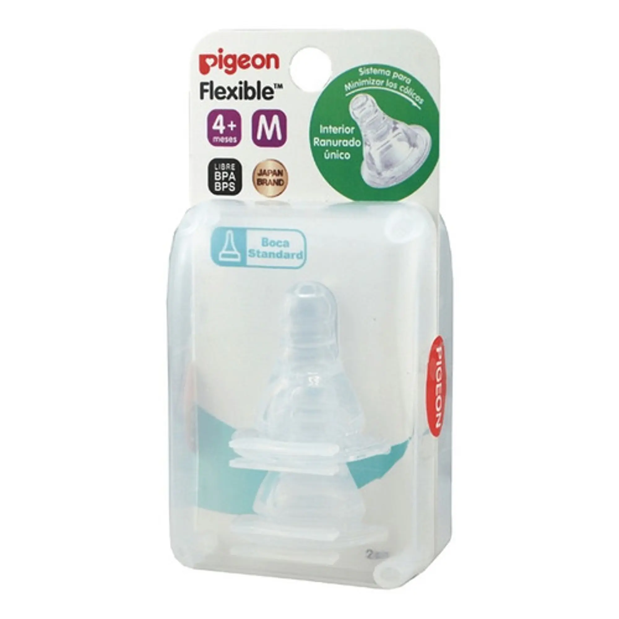 Tetina Pigeon Boca Estandar Talla M 4+m 1