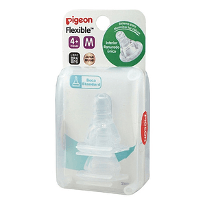 Tetina Pigeon Boca Estandar Talla M 4+m