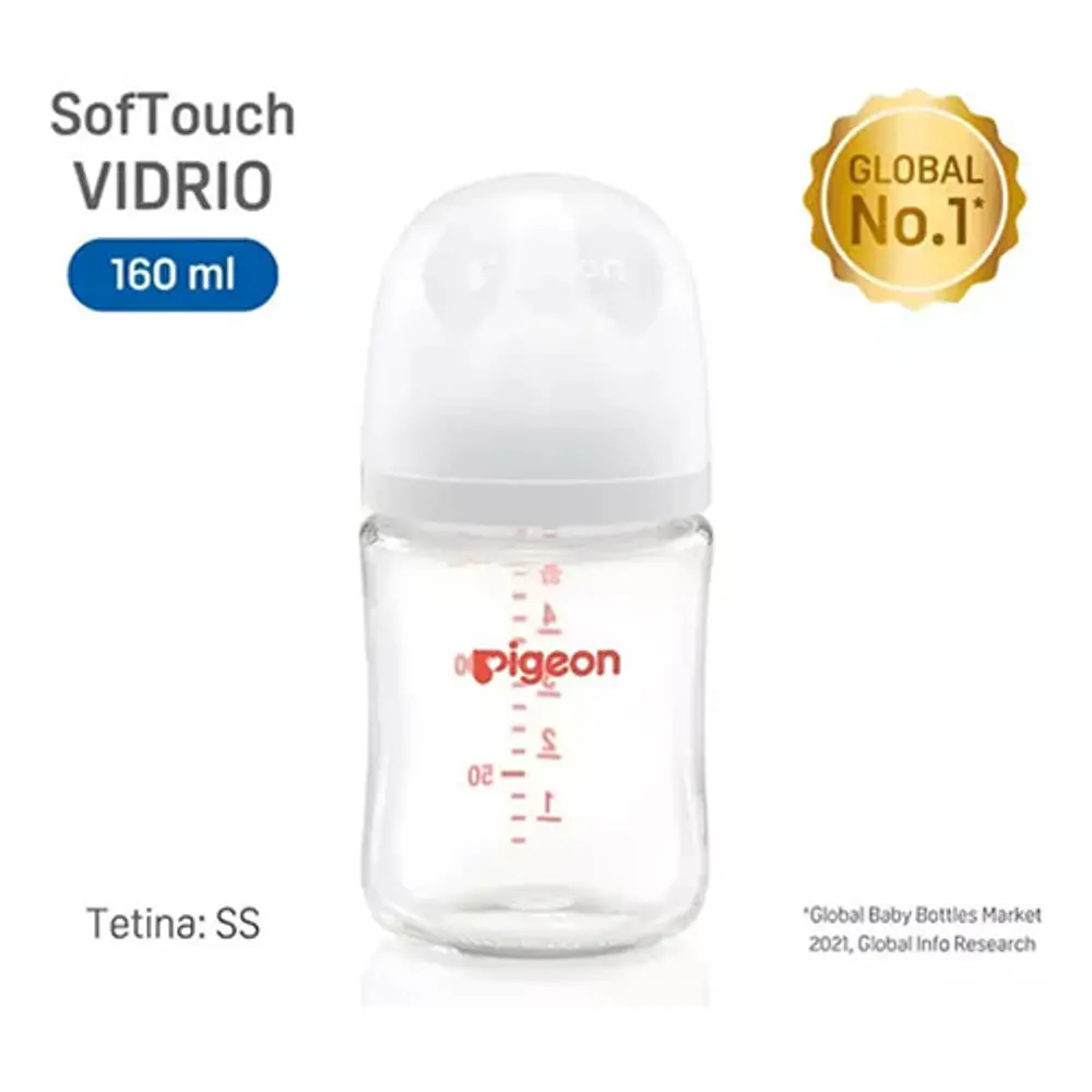 Biberon Pigeon Vidrio Cuello Ancho 160ml 2