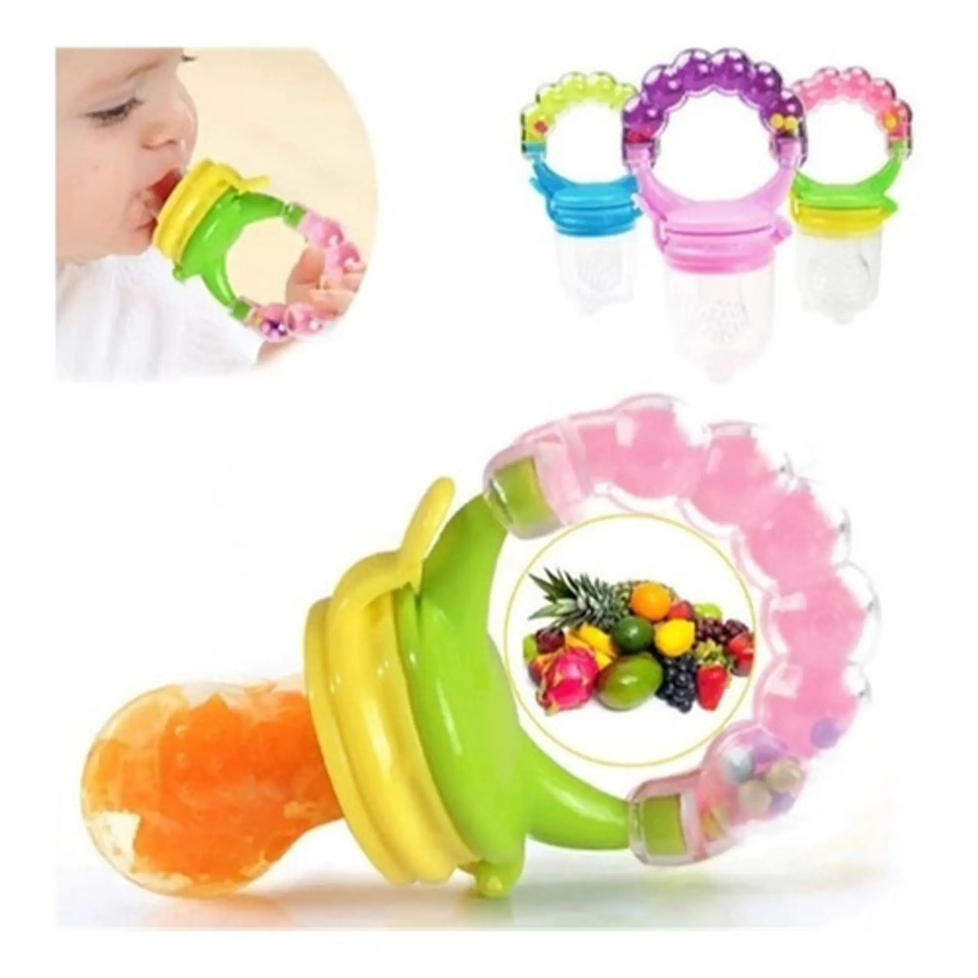 Chupete Para Fruta Sonajero x 12 Unidades Surtidas   5