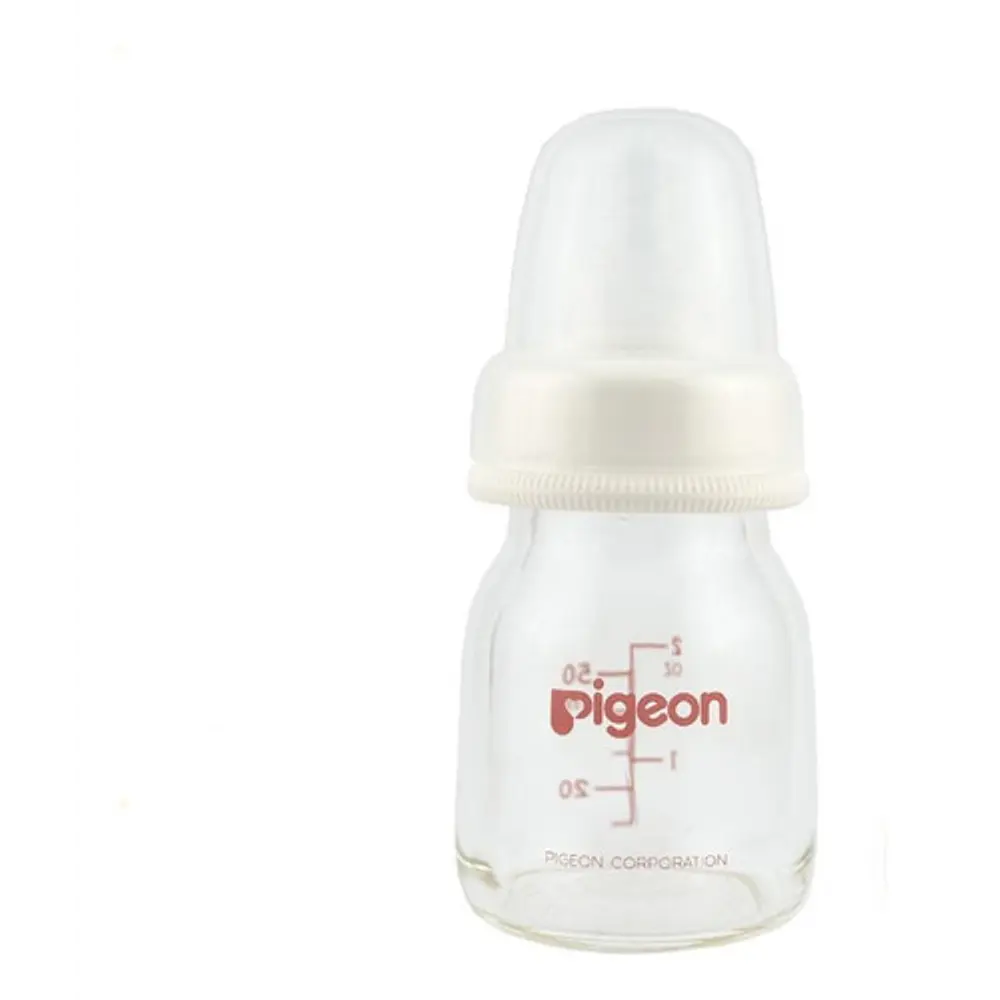 Biberón Pigeon Estándar De Vidrio 50 Ml  2