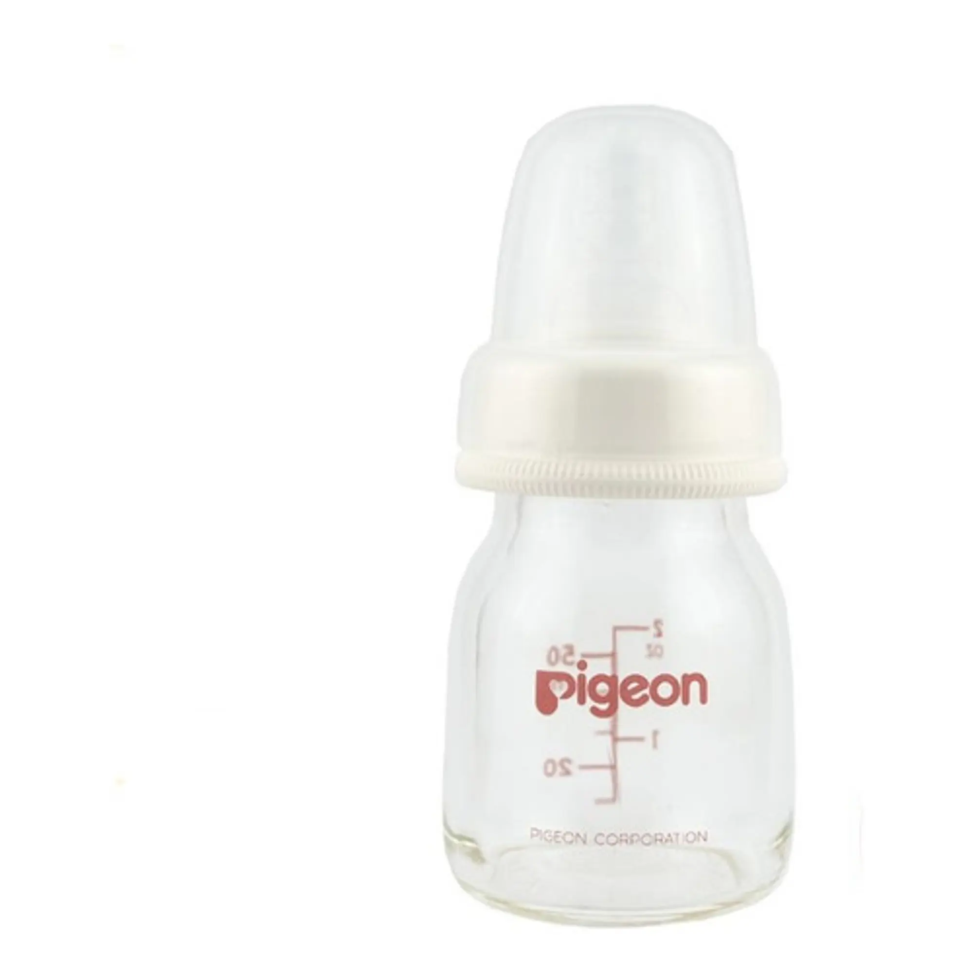 Biberón Pigeon Estándar De Vidrio 50 Ml  2