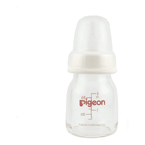 Biberón Pigeon Estándar De Vidrio 50 Ml Color Blanco