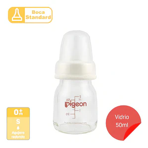 Biberón Pigeon Estándar De Vidrio 50 Ml 