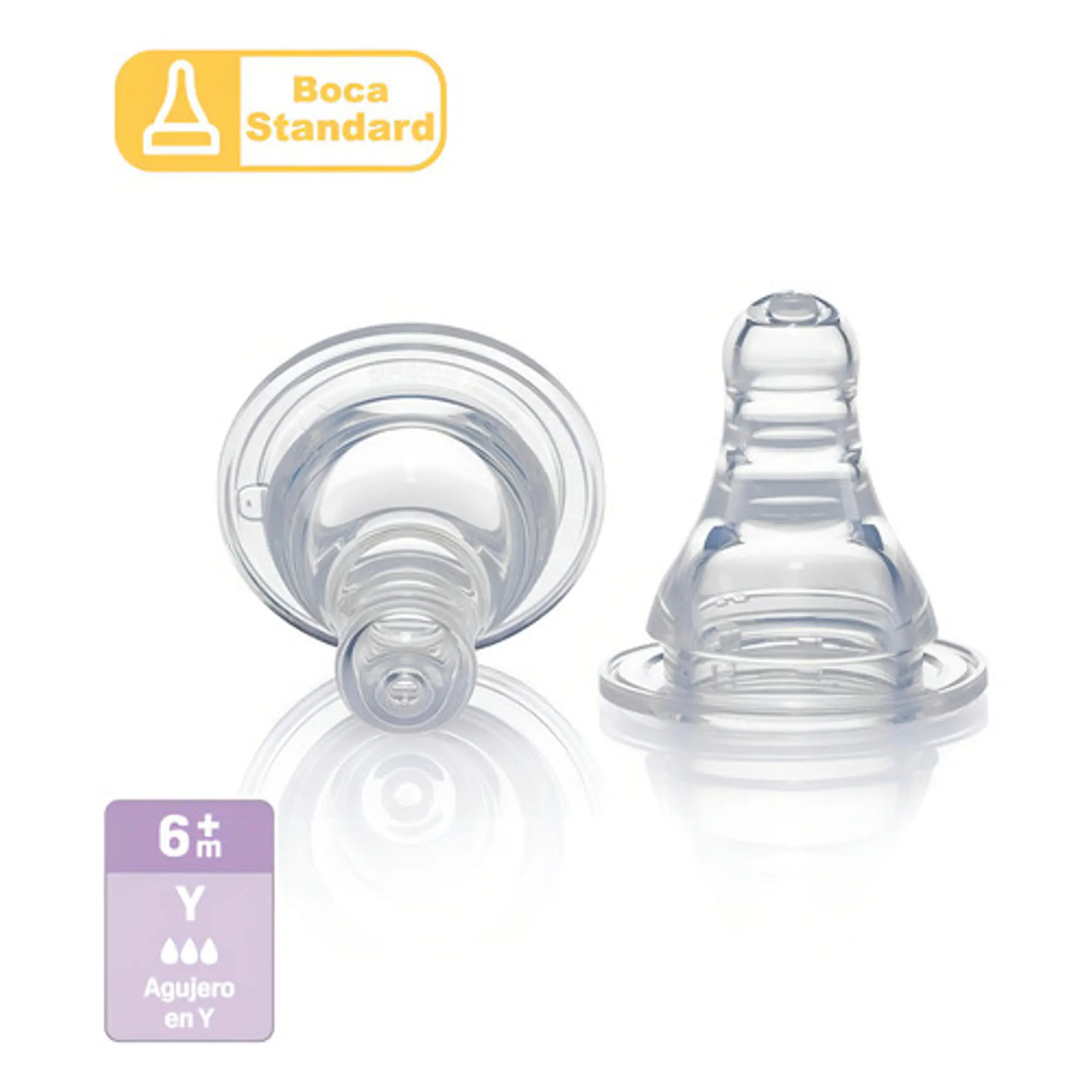 Tetina Chupete Pigeon Boca Standar Talla Y 6+ 6