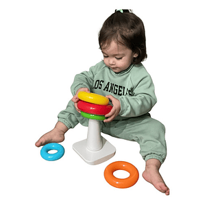 Juguete Torre De Aros Apilable 6 Meses A 2 Años