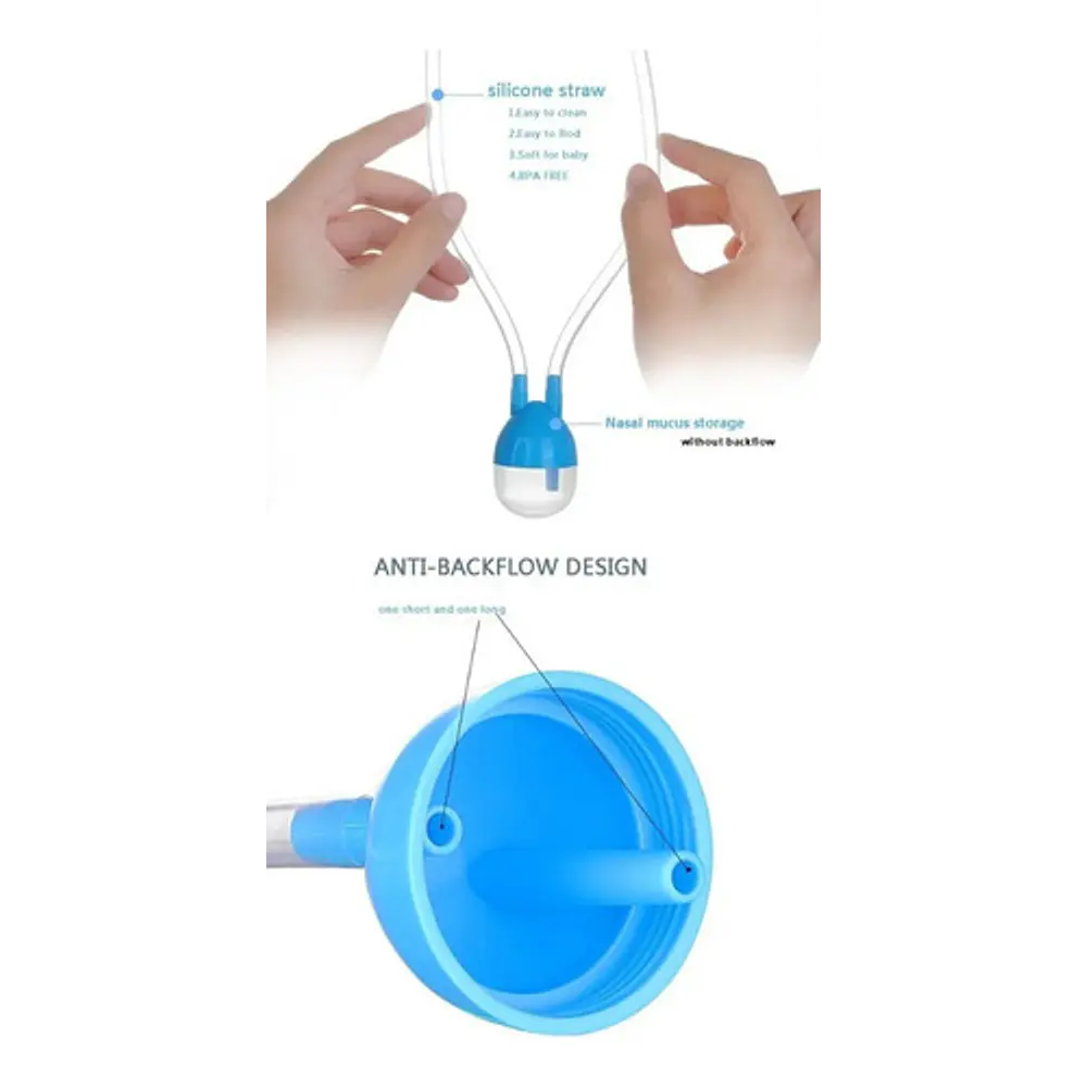 Aspirador Nasal Sacamocos manual Bebe Color Azul 5