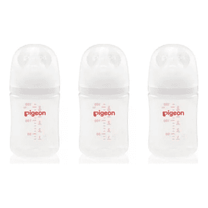 Biberon Mamadera Plástico X 3 Boca Ancha 160ml