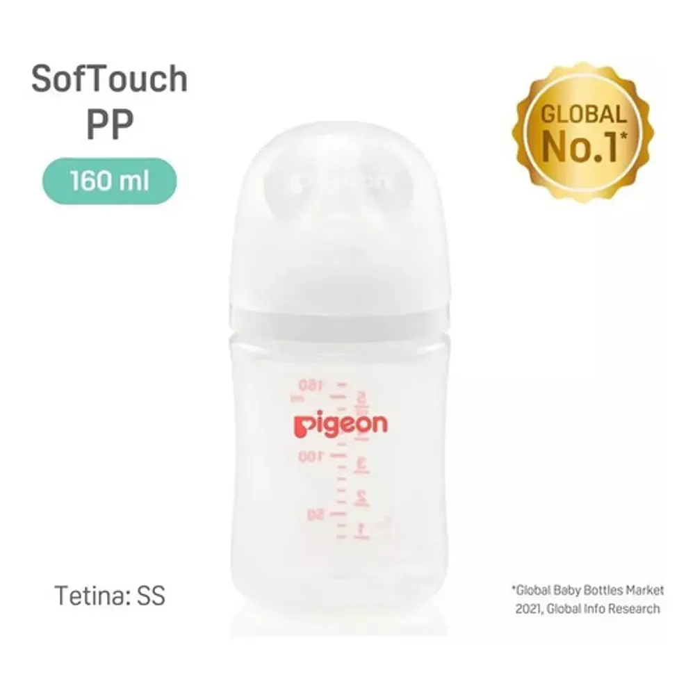 Biberon Mamadera Plástico X 3 Boca Ancha 160ml 2