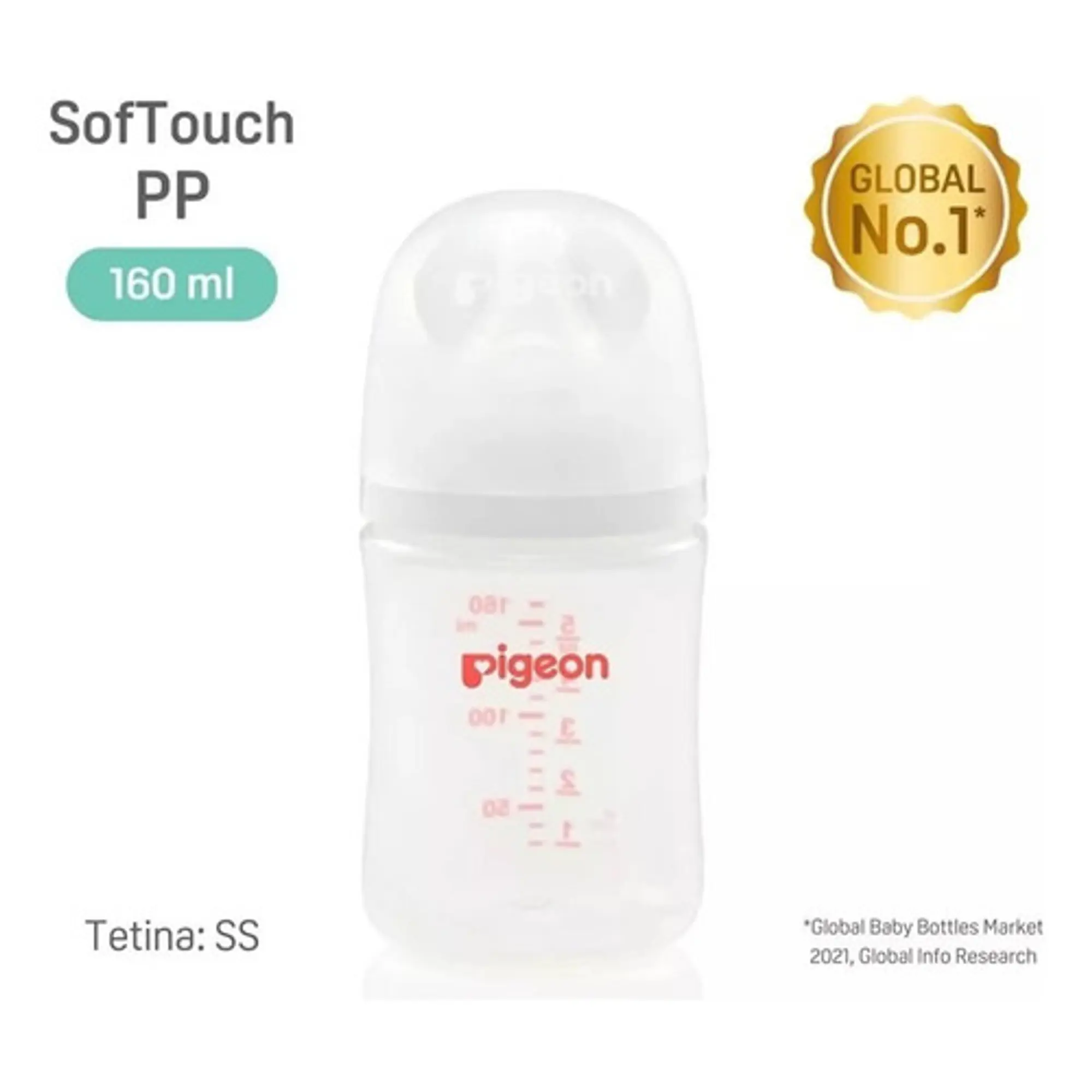 Biberon Mamadera Plástico X 3 Boca Ancha 160ml 2