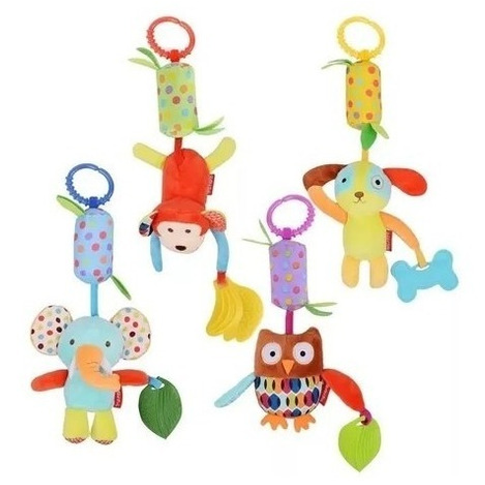 Sonajero Mordedor Peluche 35cm Para Bebés 0-6 Meses 1