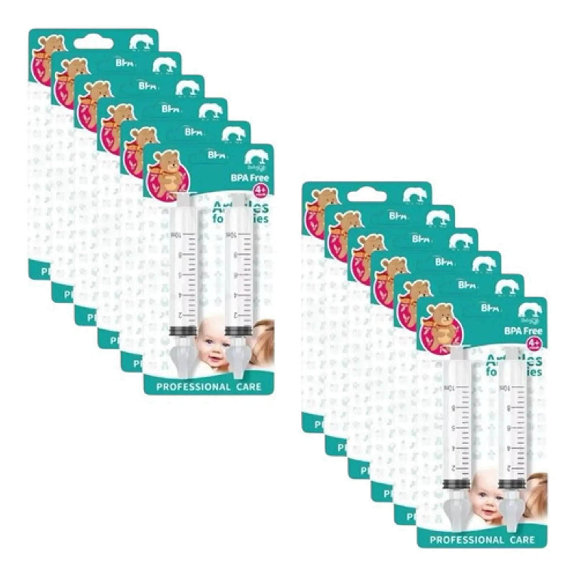 Aspirador Nasal Bebé-niños Limpiador Nasa X 12 Unids 1