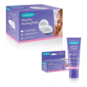 Protectores De Lactancia + Crema Lanolina 40 Gr Lansinoh