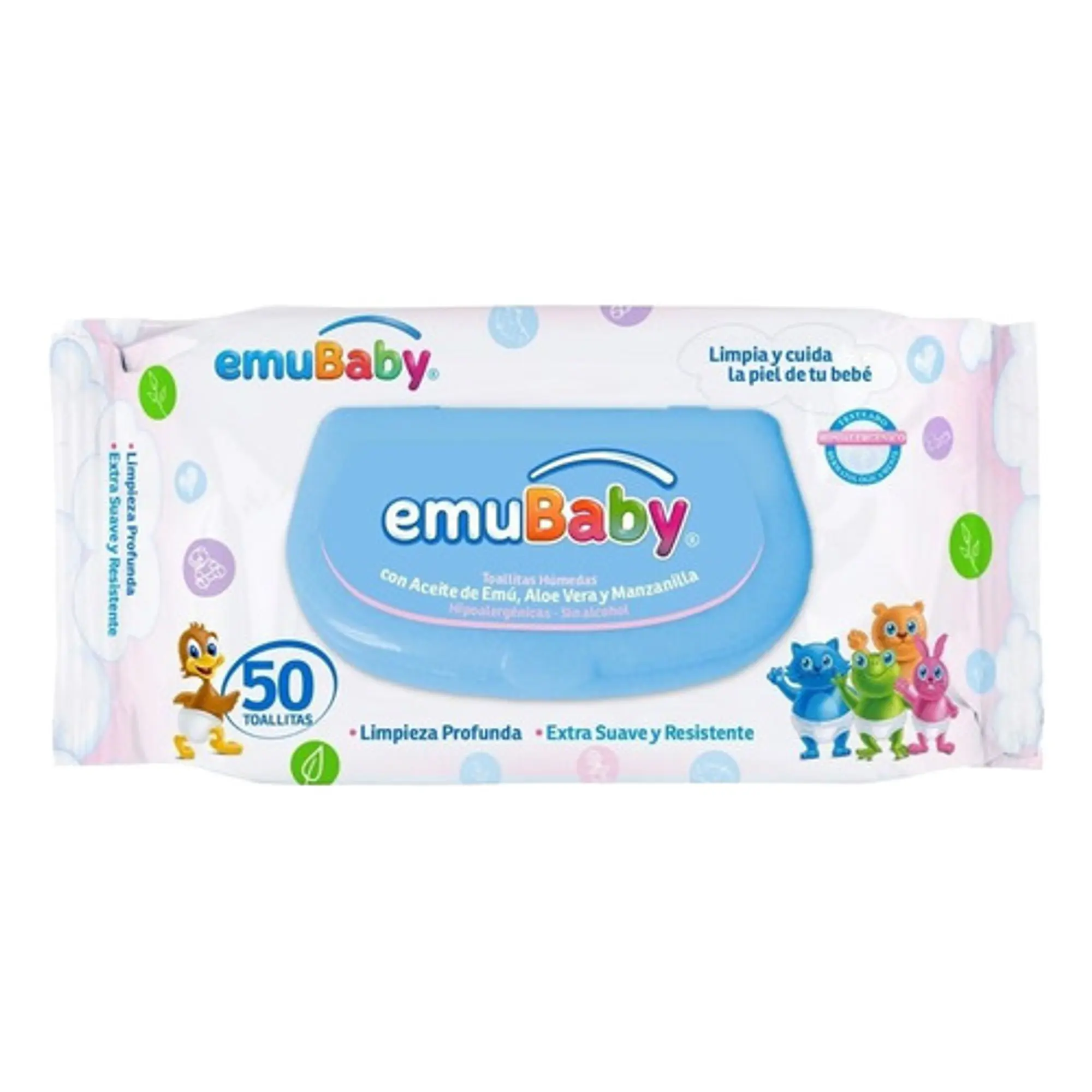 Toallas Húmedas Emubaby Para Bebe 50 Unidades 1