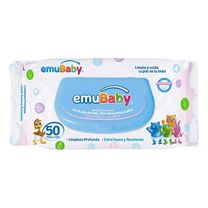Toallas Húmedas Emubaby Para Bebe 50 Unidades