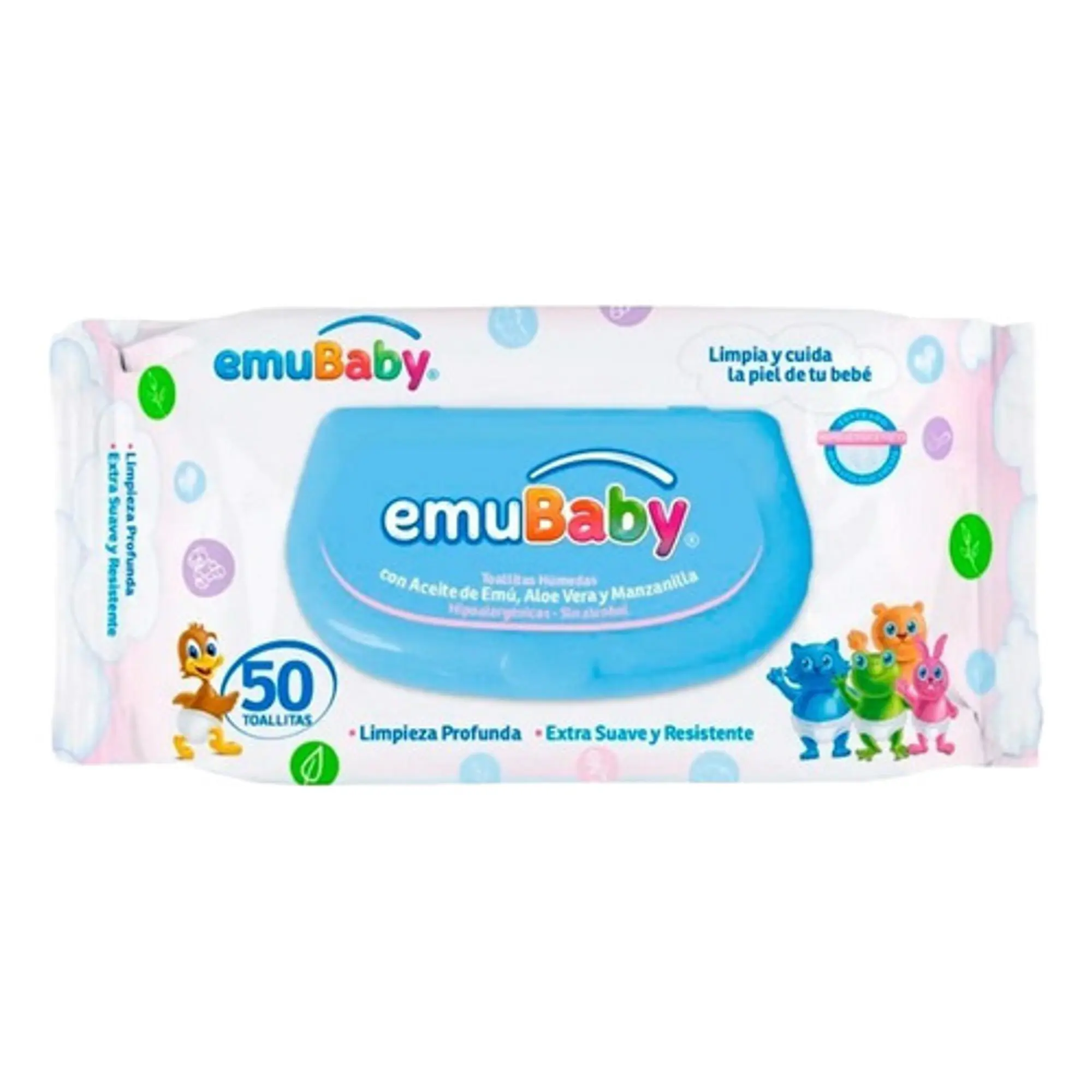 Toallas Húmedas Emubaby Para Bebe 50 Unidades 2