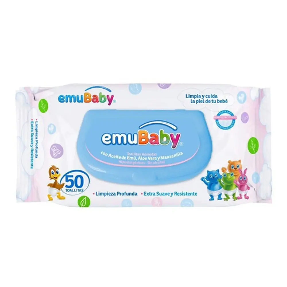 Toallas Húmedas Emubaby Para Bebe 50 Unidades 3