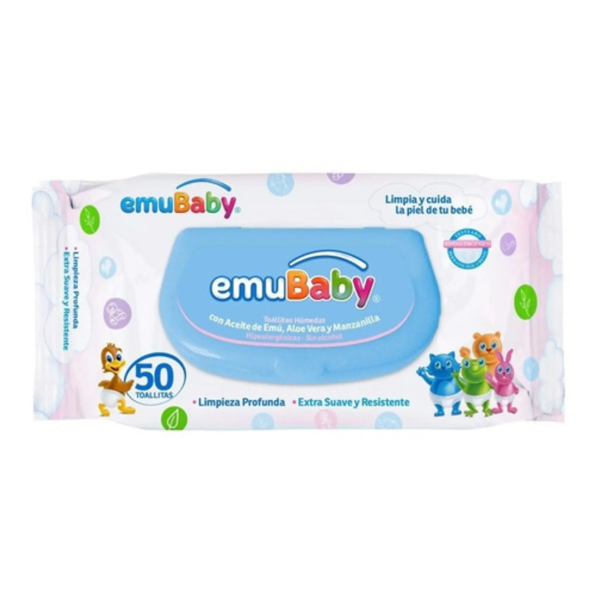 Toallas Húmedas Emubaby Para Bebe 50 Unidades 3