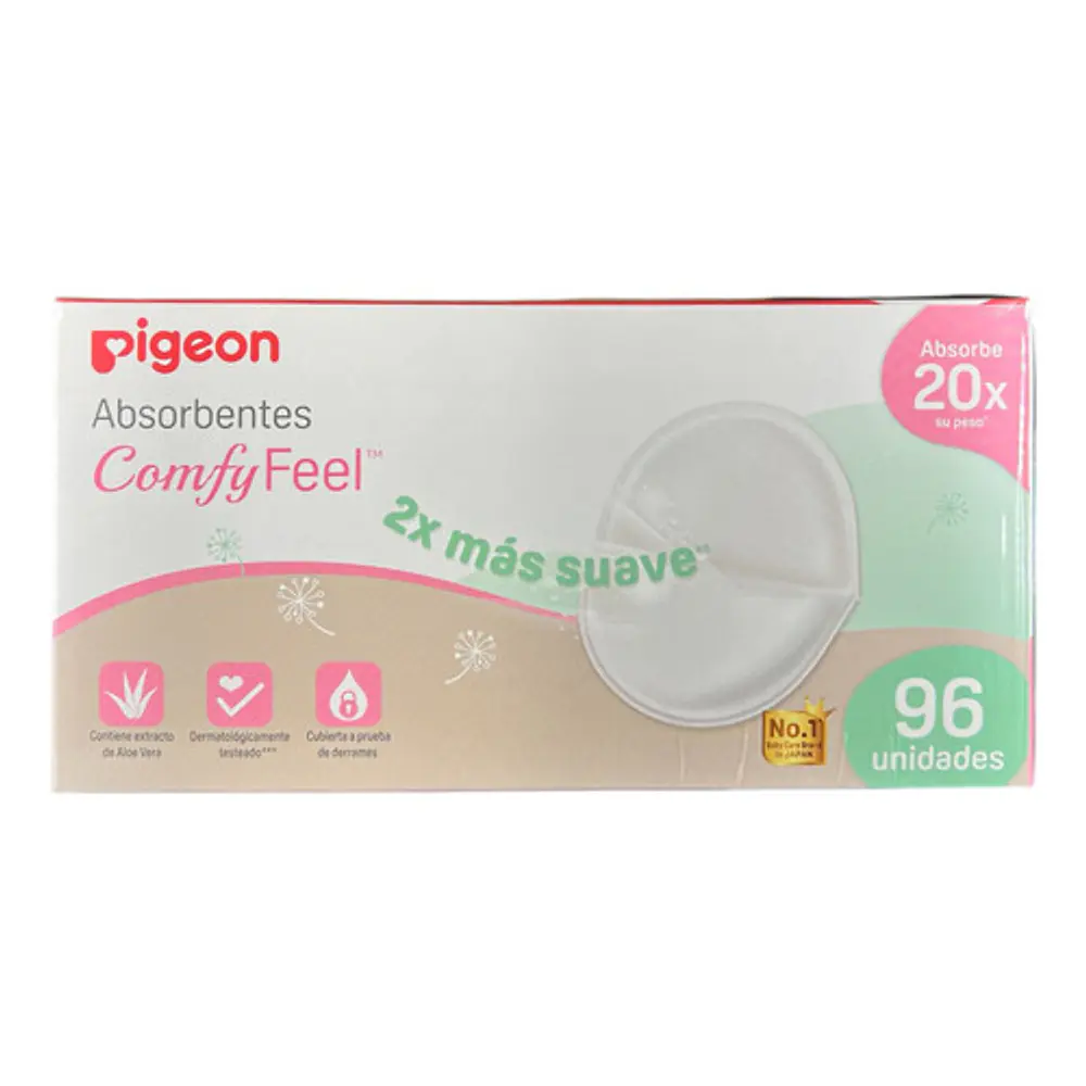 Absorbente De Leche Materna 96 Unidades Pigeon 2