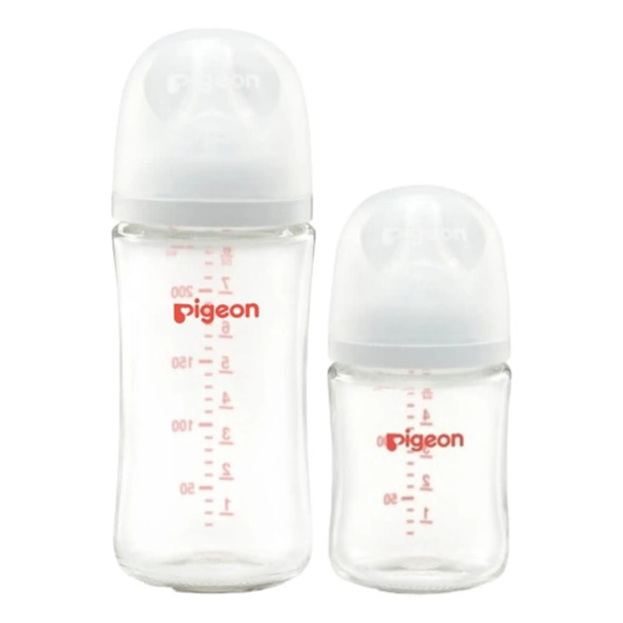 Pack 2 Biberon Vidrio Boca Ancha 240ml  Y 160ml Pigeon 2