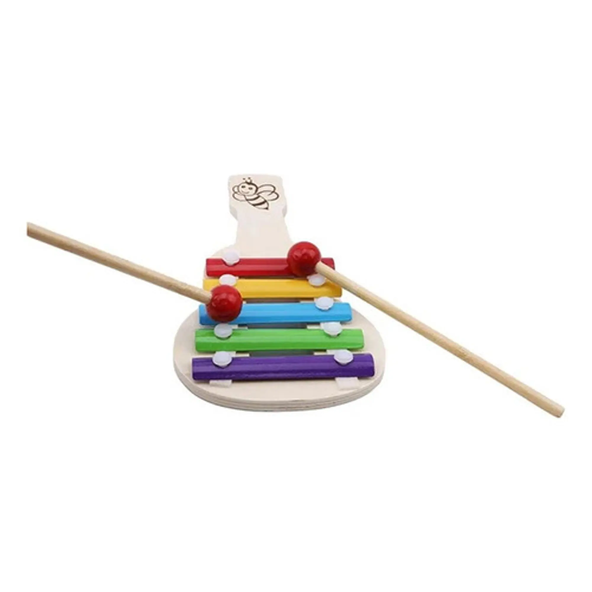 Caja X 5 Juegos De Madera Didáctico Color Niños Xilófono 2