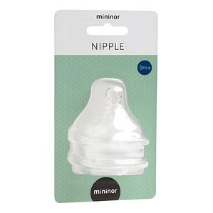 Mininor 2 Tetinas Boca Ancha Anticolicos 9m+ Bebe