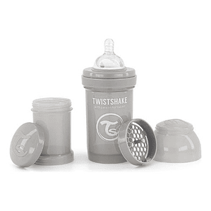 Twistshake Mamadera Anticólicos 180ml Color Gris