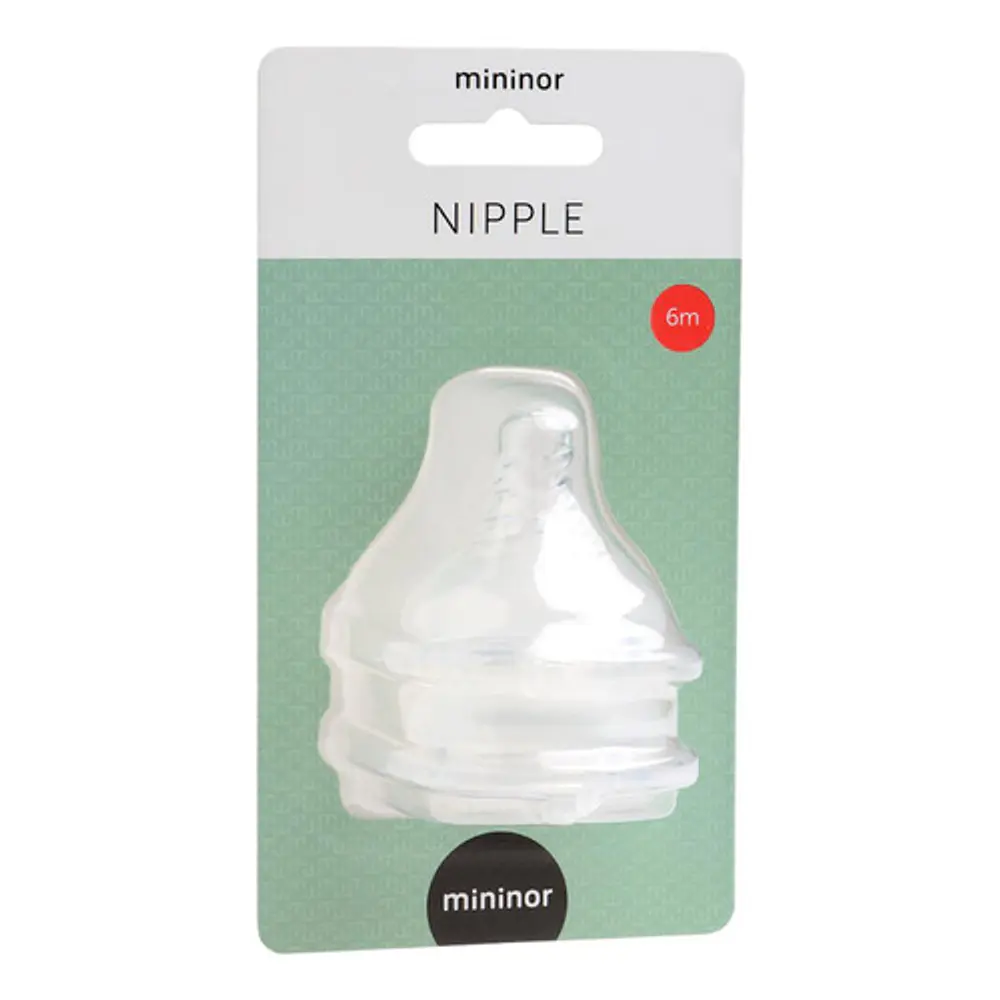 Mininor 2 Tetinas Boca Ancha Anticolicos 6m Bebe 1