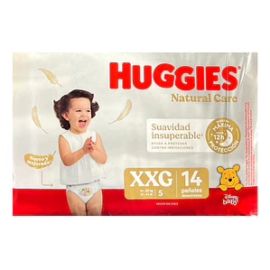 Pañales Huggies Natural Care Talla Xxg 14uni