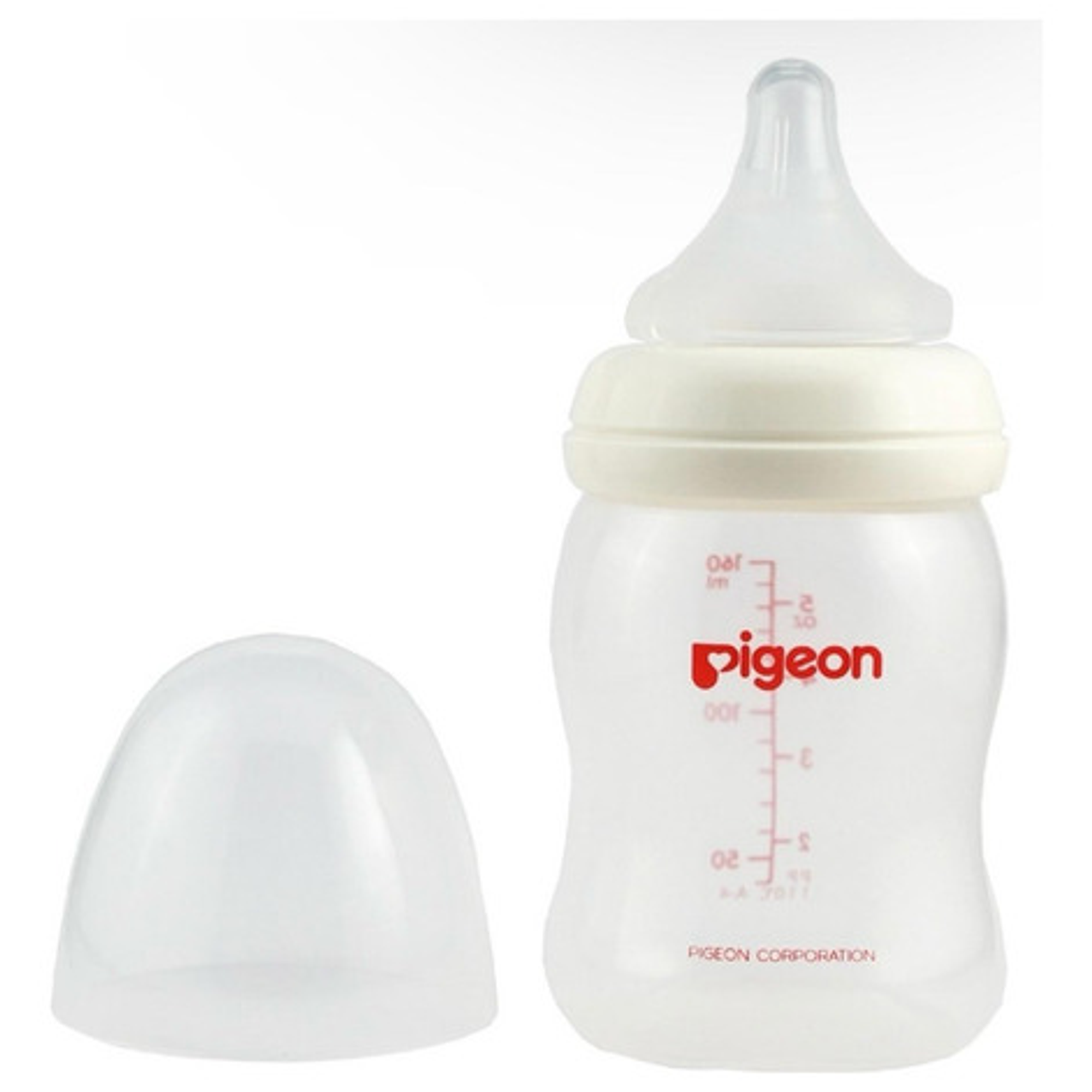 Mamadera 160ml Pigeon  + 2 Tetinas Boca Ancha 2