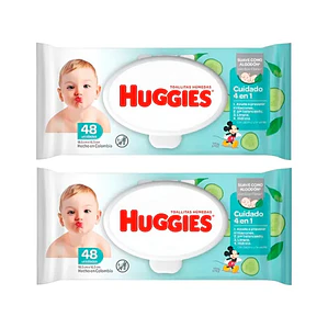 TOALLAS HUMADAS HUGGIES 4 E 1 X 48