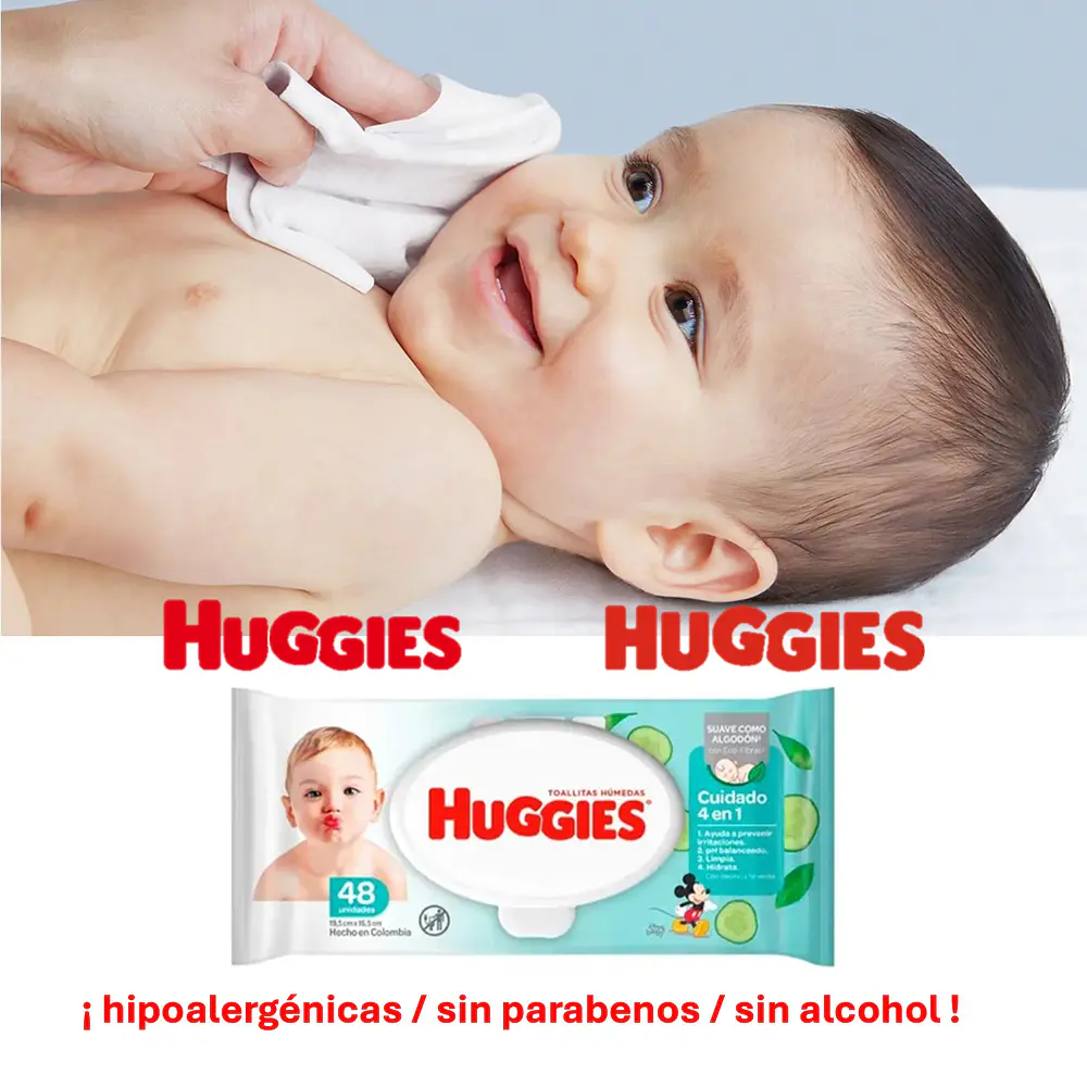 TOALLAS HUMADAS HUGGIES 4 E 1 X 48 2