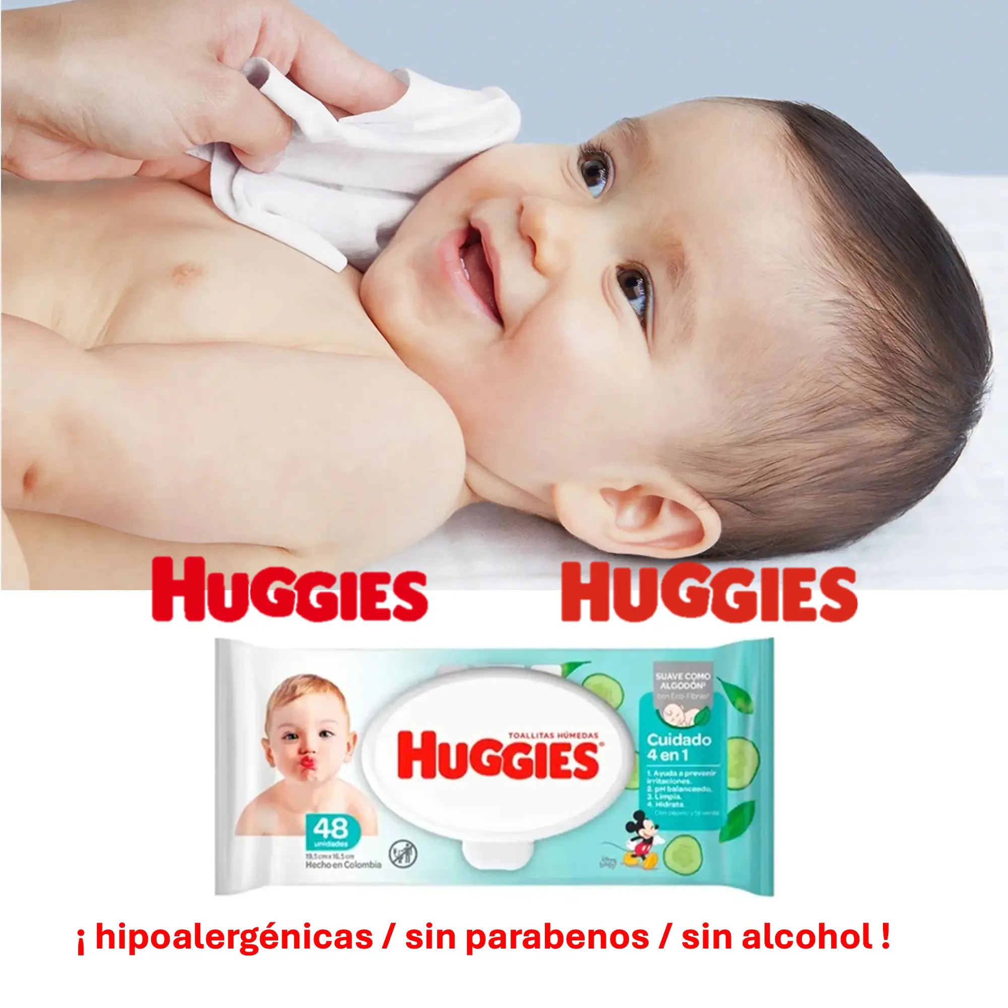 TOALLAS HUMADAS HUGGIES 4 E 1 X 48 2