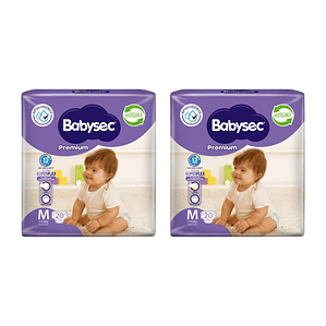 PAÑAL BABYSEC TALLA M 20X2  
