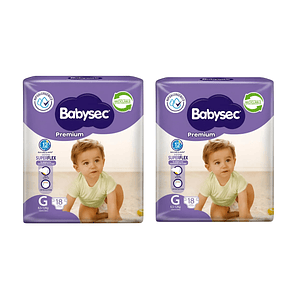 PAÑAL BABYSEC TALLA G 18X2  