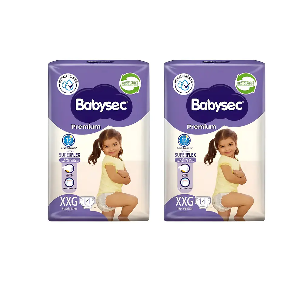 PAÑAL BABYSEC TALLA XXG 14X2  1