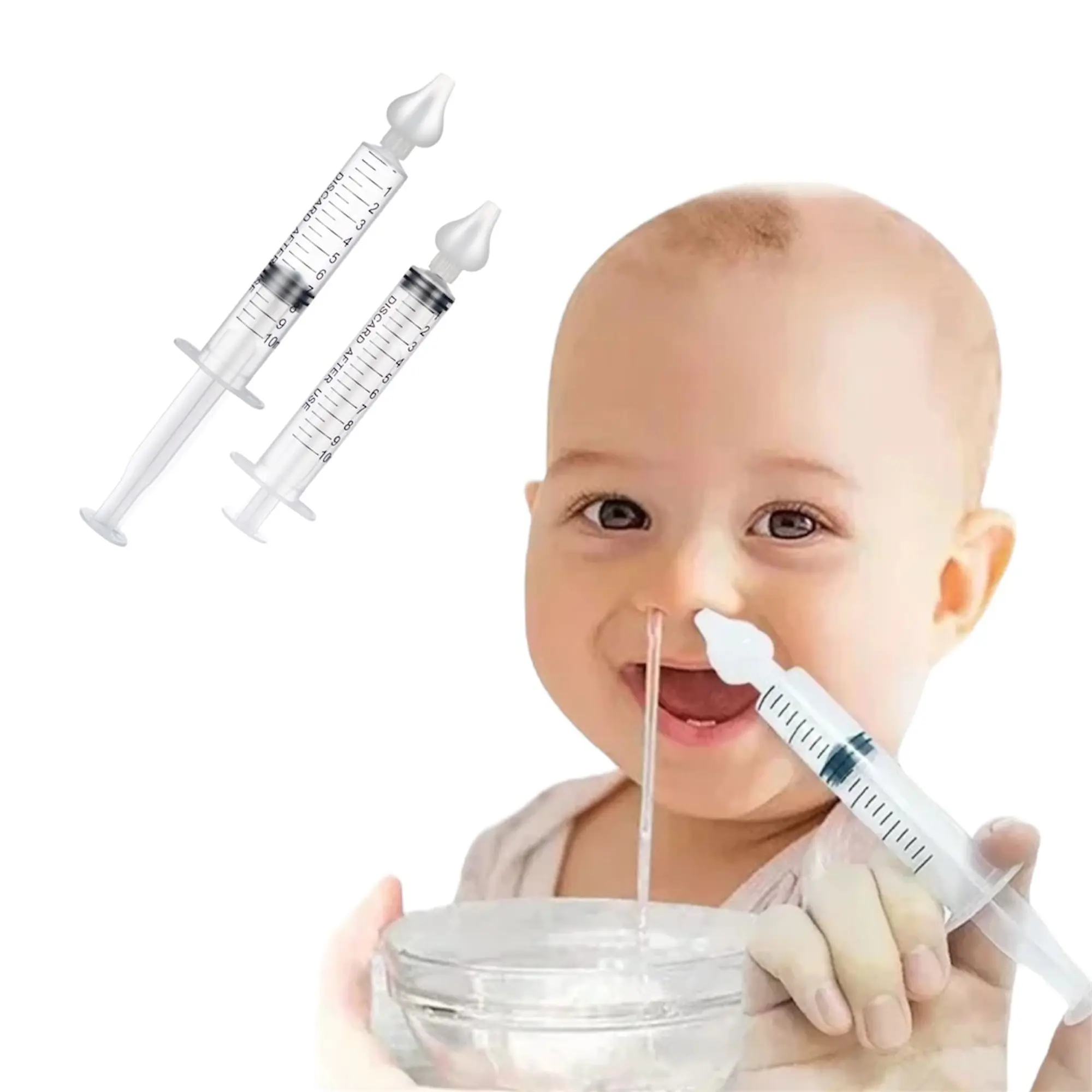 Jeringa de Lavado Nasal con Punta de Silicona para Bebés 3