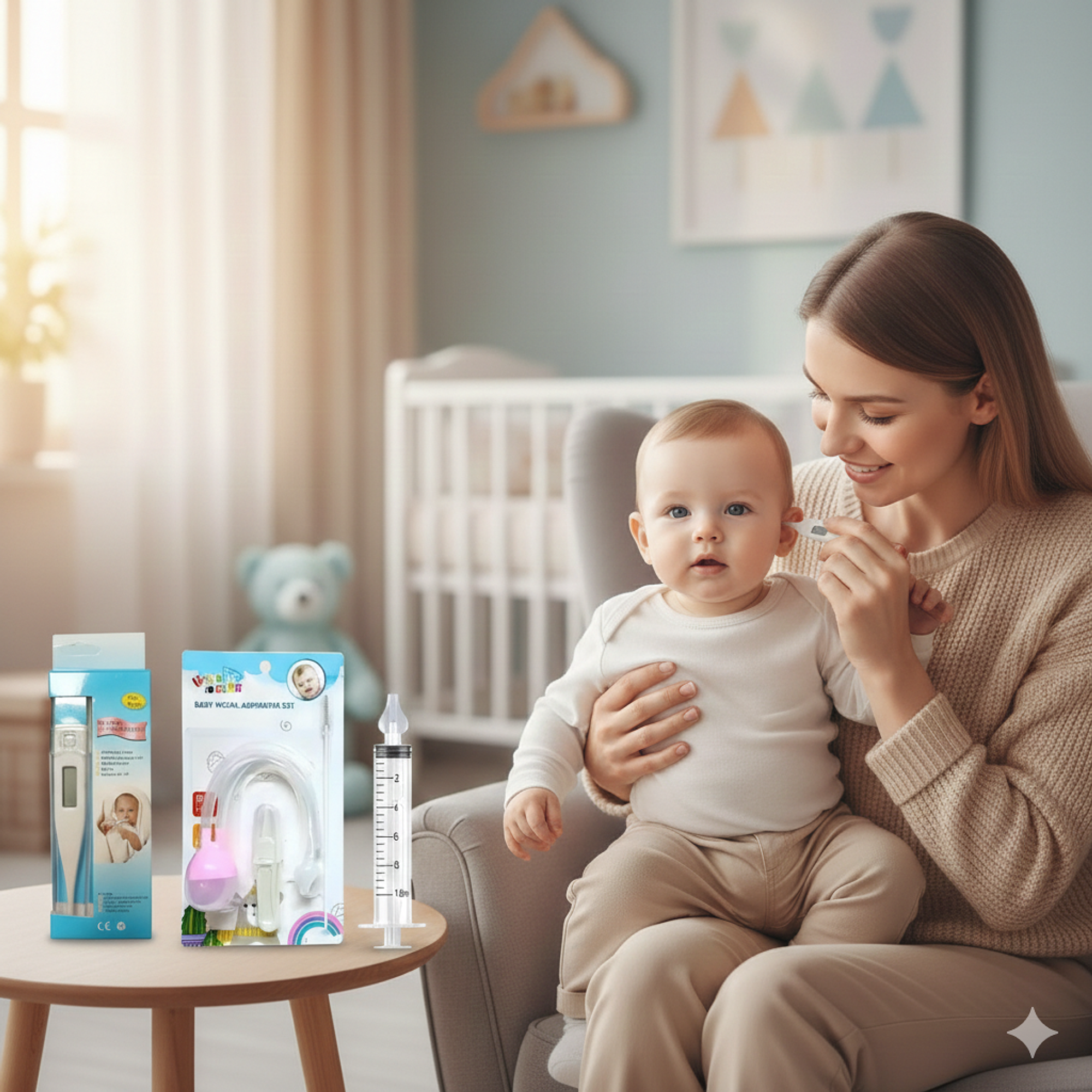 Set de Termómetro y Limpieza Nasal. 3